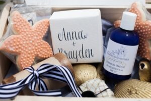 beach themed wedding welcome bag