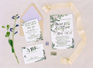invitation card - karen hill photography