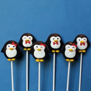 penguin cake pops winter wedding desserts