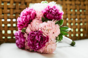 Peony hydrangea wedding bridal bouquet trends 2014