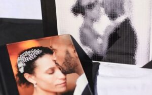 printed leather photo album cover