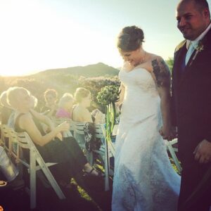 walking down the aisle