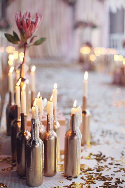 wine bottle centerpiece